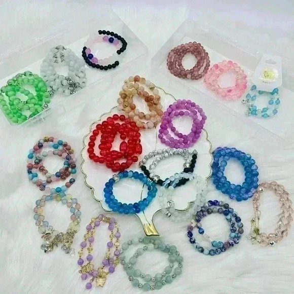 Not So Mystery Bracelet Bundle 5 (5 Piece Randomly Selected Beaded Bracelets) - Picture 5 of 17